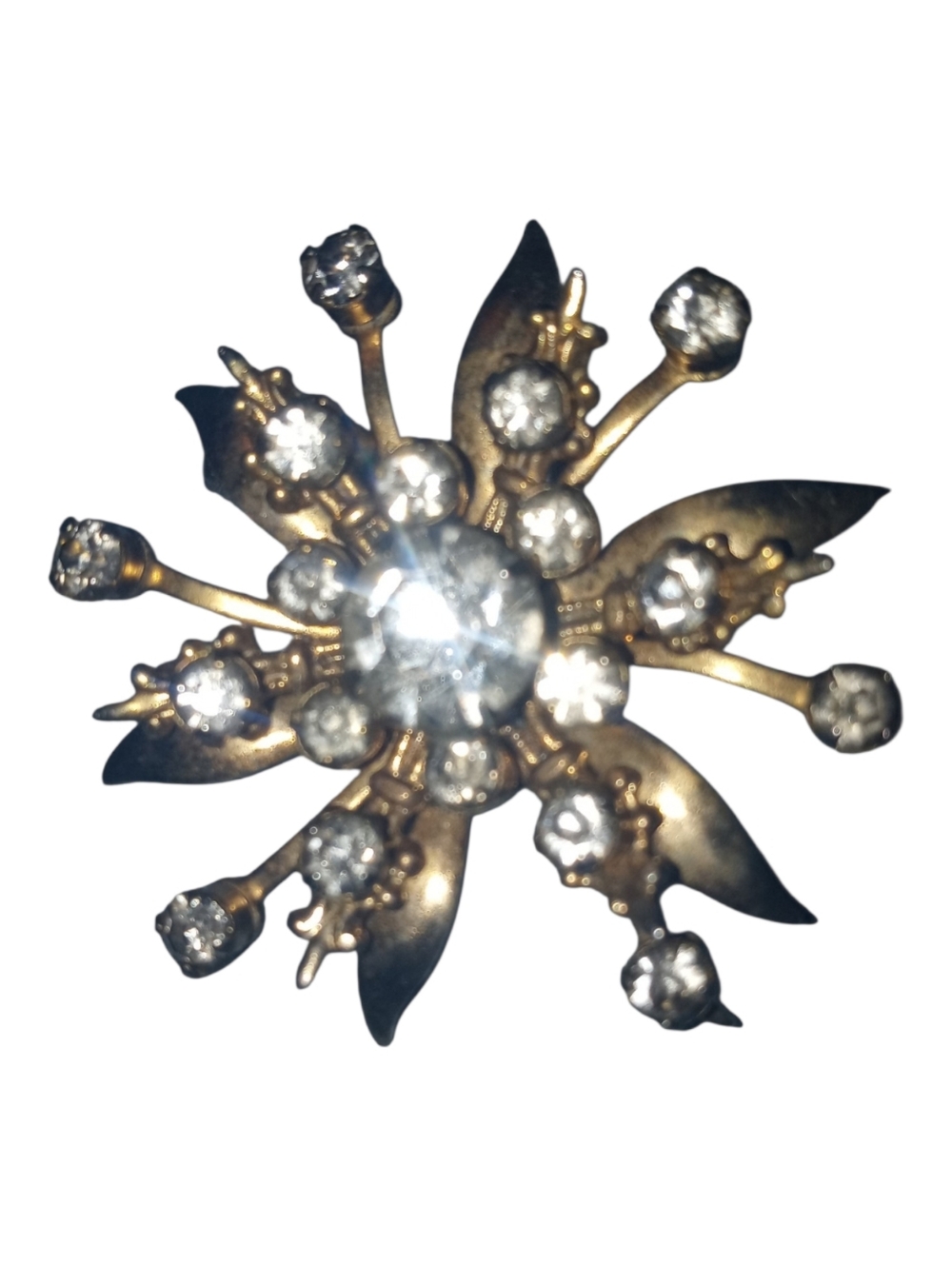 Vintage Crystal Rinestone Brooch